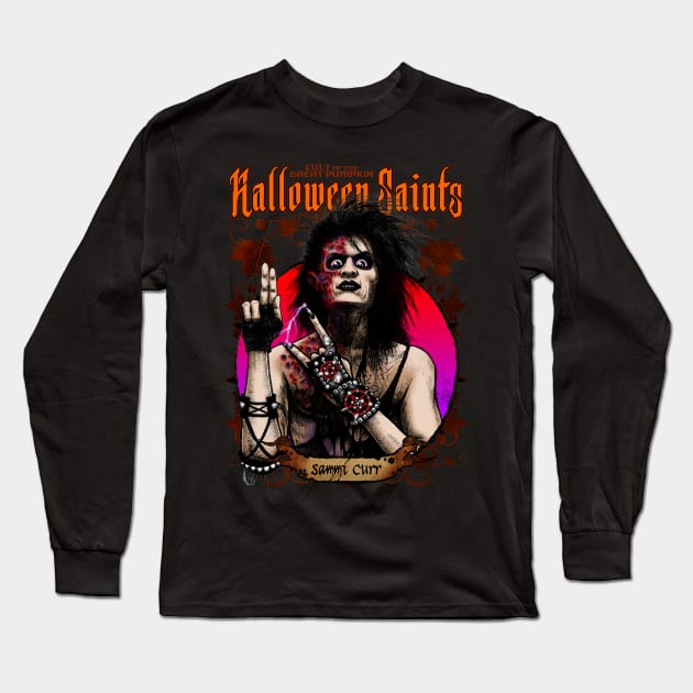 Halloween Saints: Sammi Curr Long Sleeve T-Shirt by Chad Savage